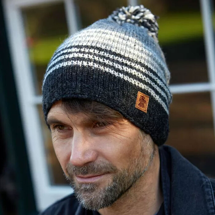 Pachamama Blakeney Bobble Beanie Charcoal