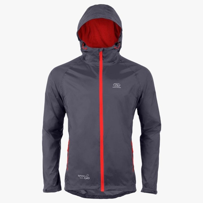 Highlander Stow & Go Men's Waterproof Jacket Charcoal XS