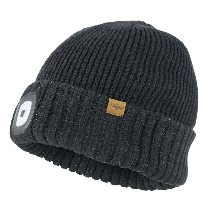 Sealskinz Heydon Waterproof LED Roll Cuff Beanie Hat S/M