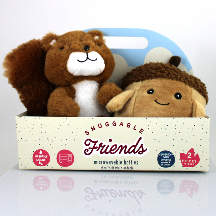 Aroma Home Squirrel and Acorn Snuggable Friends Hotties