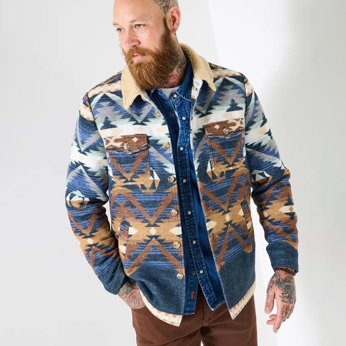 Joe Browns Men's Ready for Winter Over Shirt Blue S