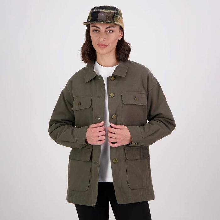 Swanndri Women's Taylorville Canvas Jacket Olive 10