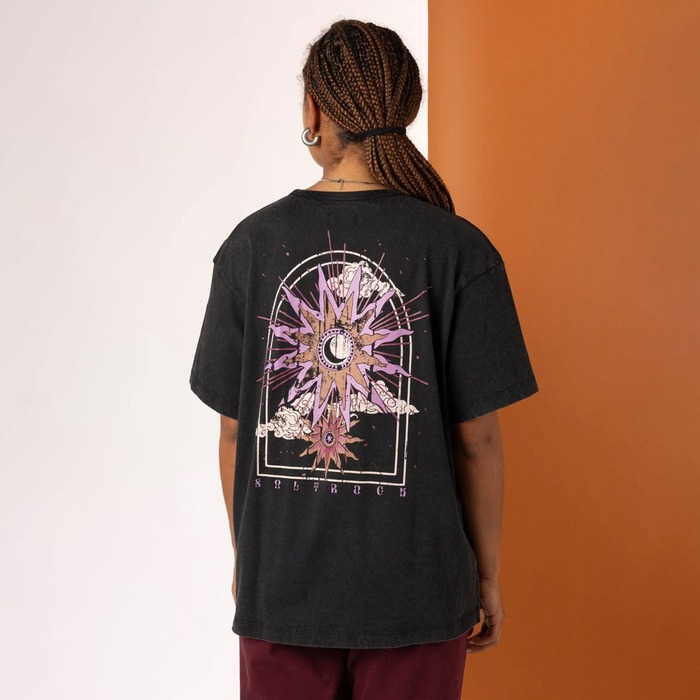 Saltrock Women's Eclipse Back Oversized T-shirt Black S