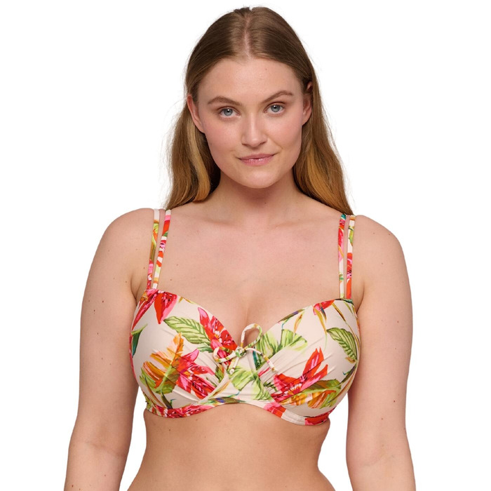Prima Donna Swim Tanzania Padded Balcony Bikini Top - Calm Tropics - 34C