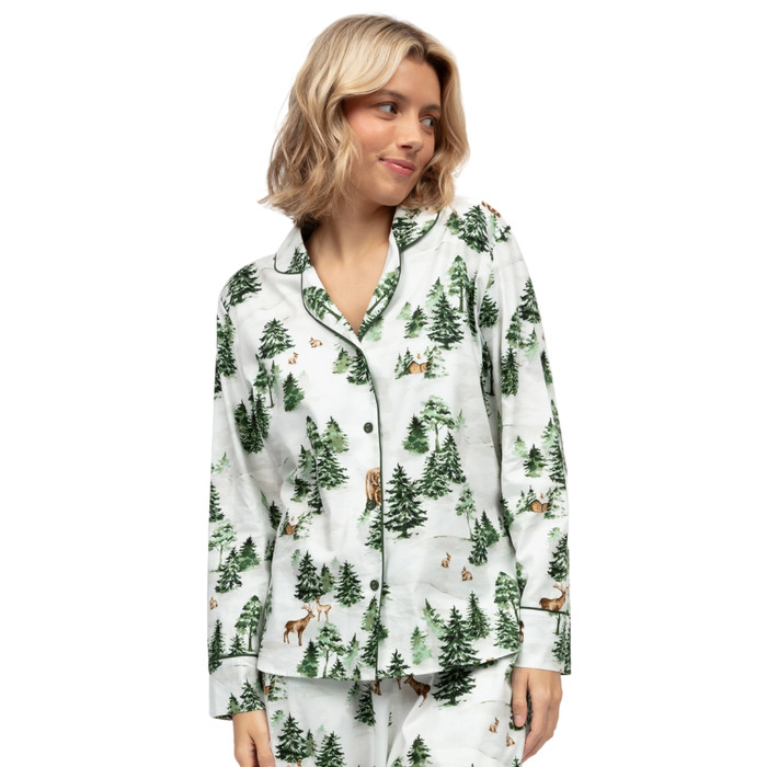 Cyberjammies Fern Alpine Print Pyjama Top