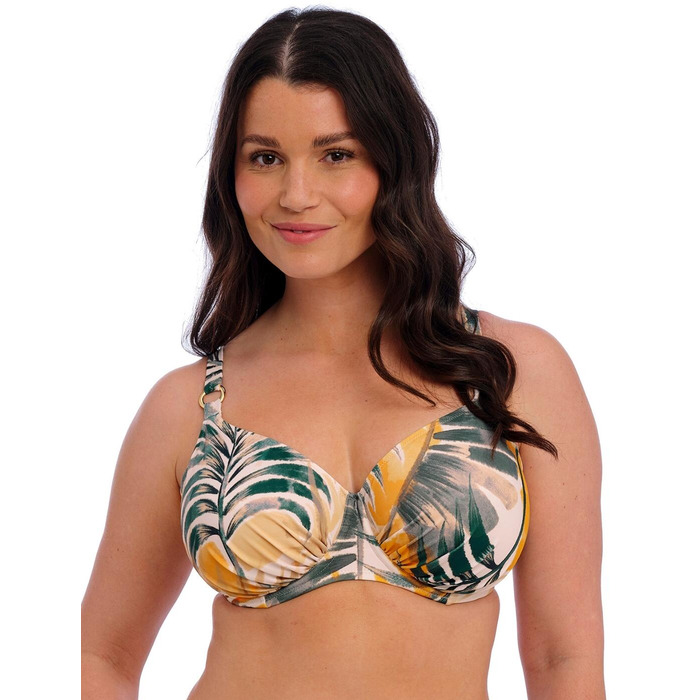 Fantasie Maya Bay Underwired Gathered Full Cup Bikini Top - Warm Sunset - 30FF