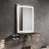 ELEGANT 500 x 700mm Rectangular LED Illuminated Anti-Fog Bathroom Mirror with Shelf