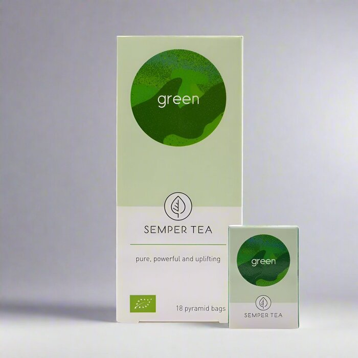 Semper Tea - Organic Green Tea - 18 Pyramid Bags