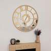 Coniston Indoor Outdoor Mirrored Skeleton Wall Clock