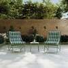 Porto Green Stripe 2 Seater Bistro Set