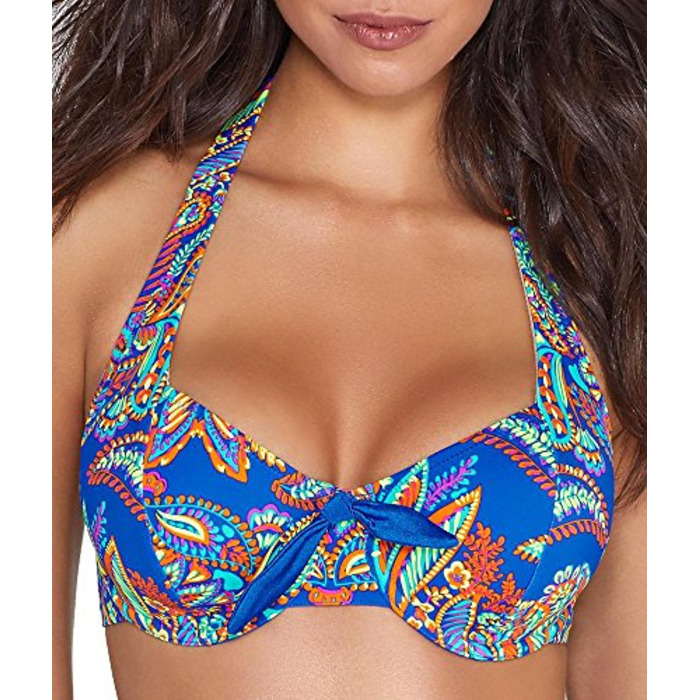 Pour Moi Amalfi Underwired Halter Balcony Bikini Top