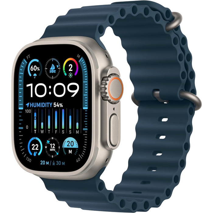 Apple Watch Ultra 2 Cellular 49mm Titanium Blue Ocean Band MREG3B/A
