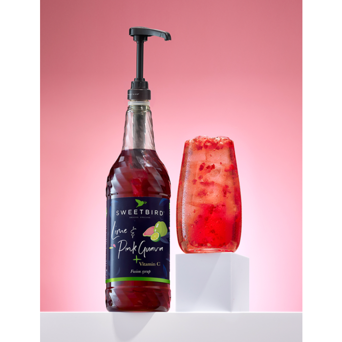 Sweetbird - Lime & Pink Guava Syrup with Vitamin C