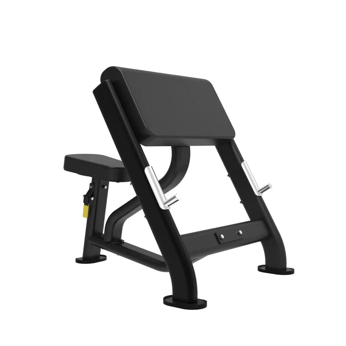 Preacher Curl Bench Adjustable Black Elite Series Home Gym