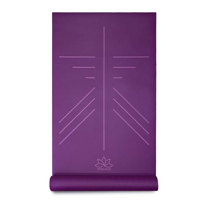 Yoga Mad SureGrip Eco Alignment Yoga Mat - 4mm