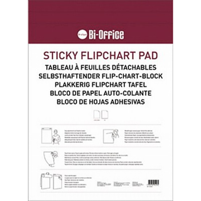 Bi-Office A1 Sticky Flipchart Pads Pack of 2