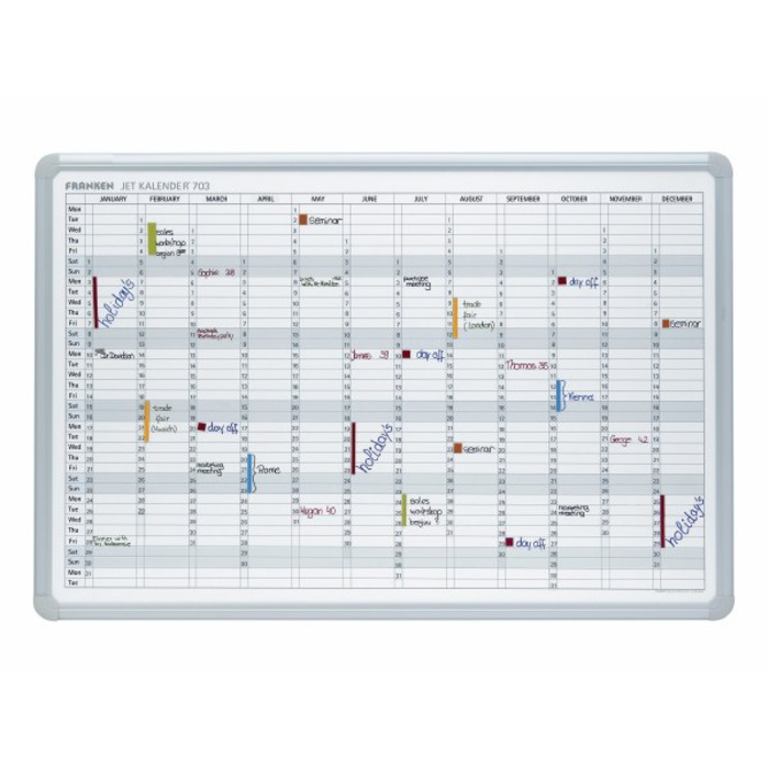 Franken Magnetic Year Planner 90 x 60cm