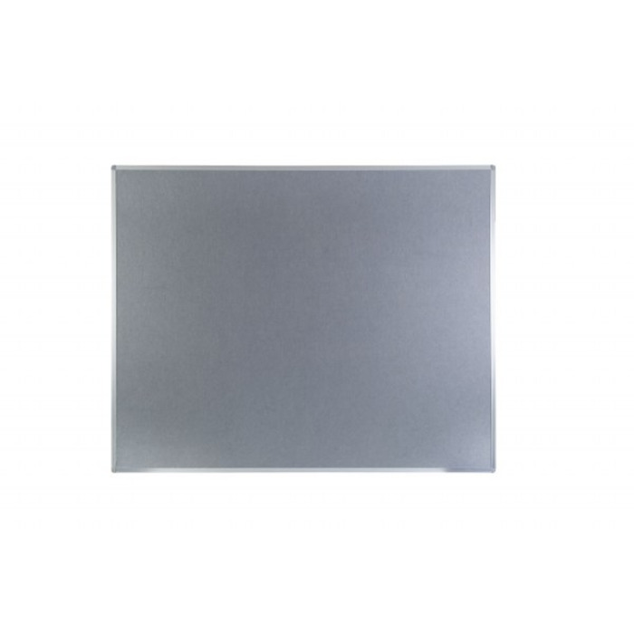 Boards Direct Felt Noticeboard Aluminium Frame 1500 x 1200mm GREY