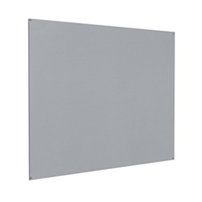 Frameless Felt Covered Noticeboard 1200 x 1200mm Grey