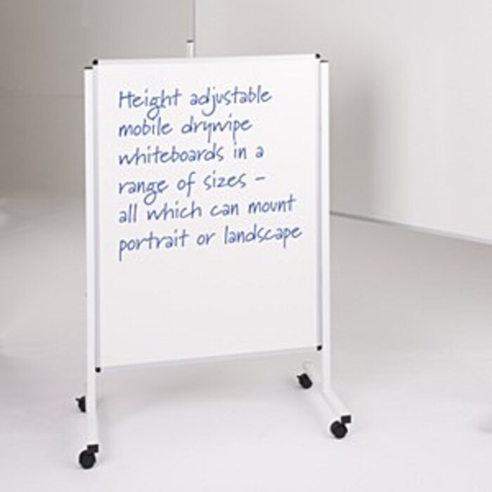 Height Adjustable Drywipe Noticeboard 1200 x 1200mm