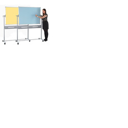 Colourwipe Mobile Board 1200 x 1500mm Blue & Yellow