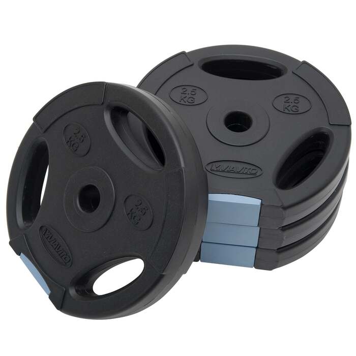 Viavito Tri Grip Vinyl Standard Weight Plates