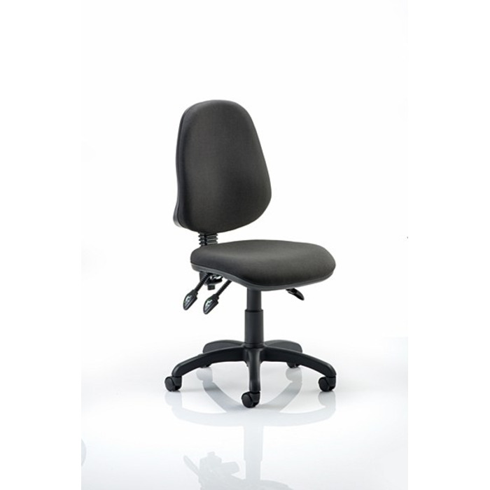 Eclipse 3 Lever Task Operator Chair Black fabric