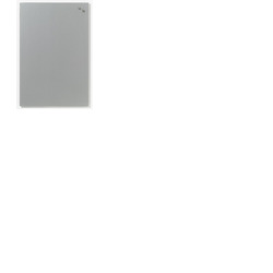NAGA Magnetic Glass Noticeboard SILVER 40 x 60cm