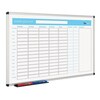 Magnetic Week Planner 600 x 900mm Aluminium Frame