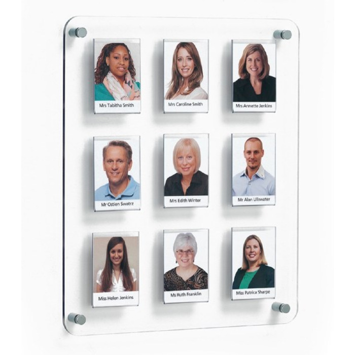 Crystal Wall Staff Photo Boards