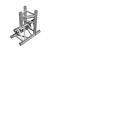 Aluminium Trussing TRIO 290 3-Way Piece 2 Vertical 1 Horizontal