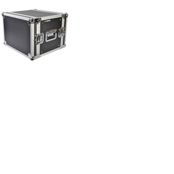 19" 8U Rack Flight Case 350mm Deep, Strong Ply Construction & Removable Lids
