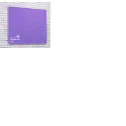 Magnetic Glass Board with your Logo 1200 x 1200mm Lilac