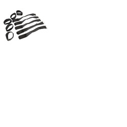 Fabric Cable Ties, Reusable With Hook & Loop Fastening 50 x 500mm Pack of 10