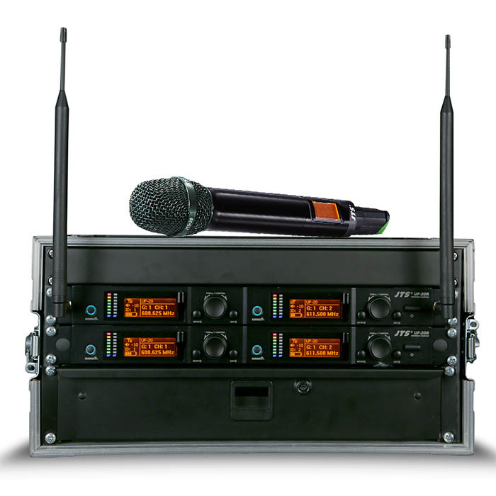 JTS UF-20R Rack n Ready Microphone System 4 Channel Handheld