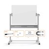 Nobo 1903943 Brilliant White Glass Mobile Noticeboard