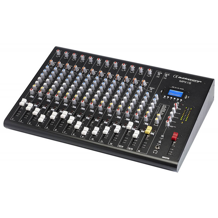 Compact 16 Channel Mixer with USB/SD & Bluetooth
