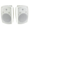 IP44 Rated Background Speakers 8" White - Supplied in Pairs