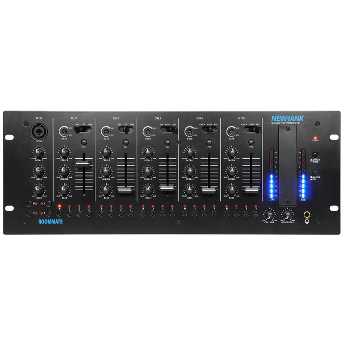 NewHank Room-Mate 4 Zone Stereo Mixer - 6 Inputs