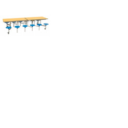 12 Seat Rectangular Mobile Folding Table