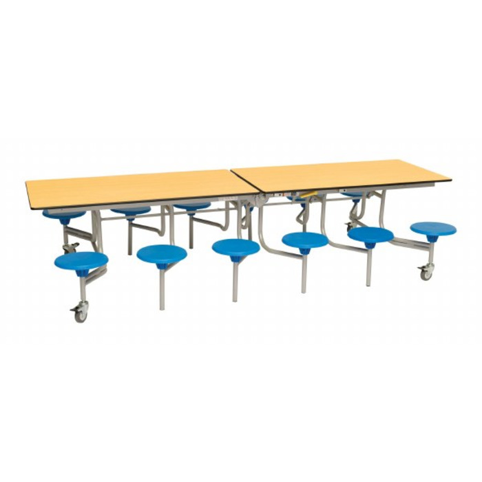 12 Seat Rectangular Mobile Folding Table