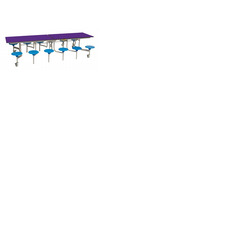 12 Seat Rectangular Mobile Folding Table