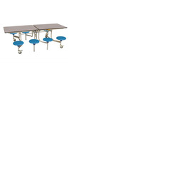 8 Seat Rectangular Mobile Folding Table