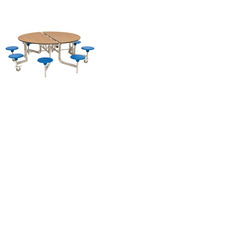 8 Seat Round Mobile Folding Table