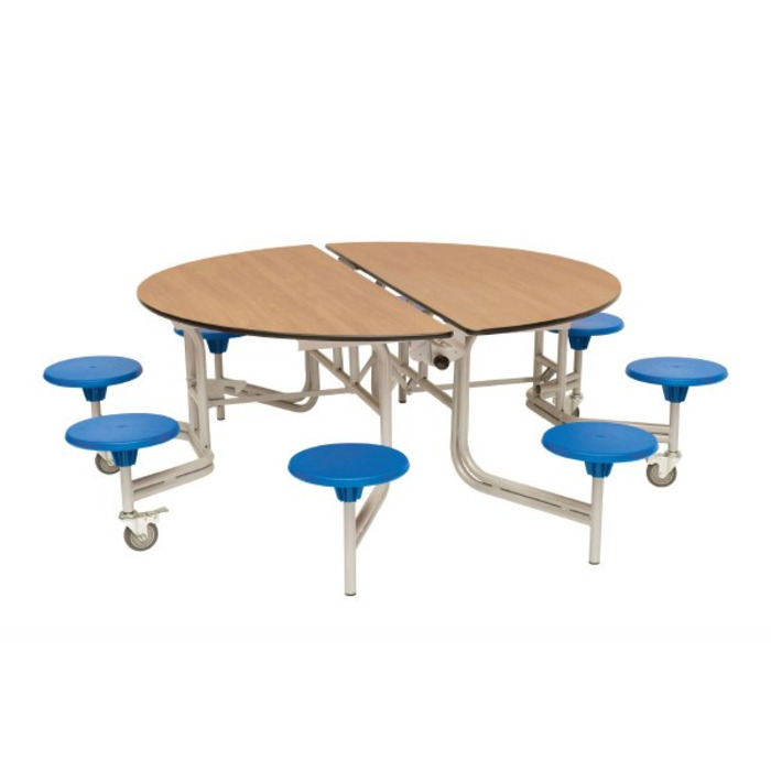 8 Seat Round Mobile Folding Table
