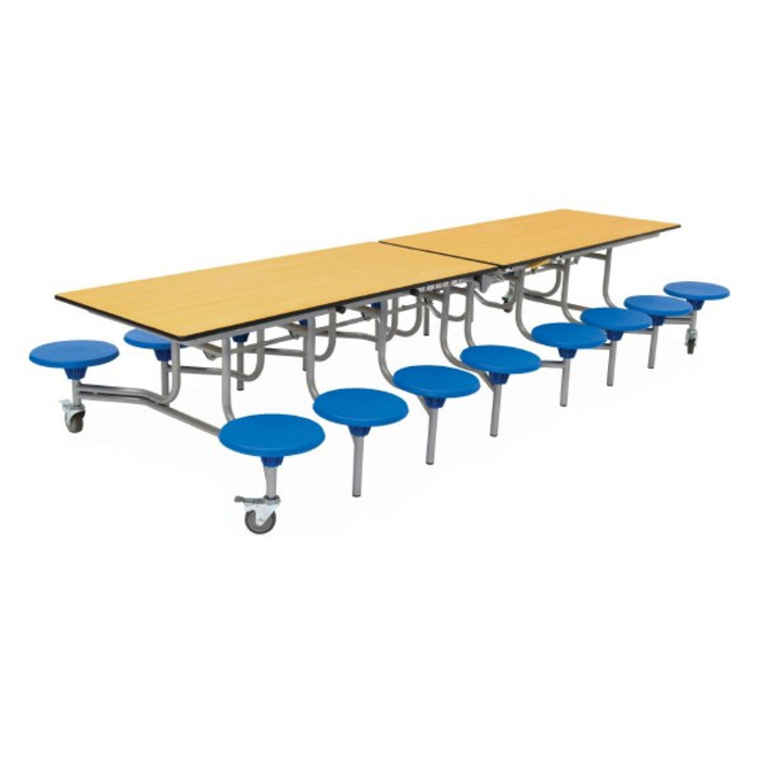 16 Seat Rectangular Mobile Folding Tables