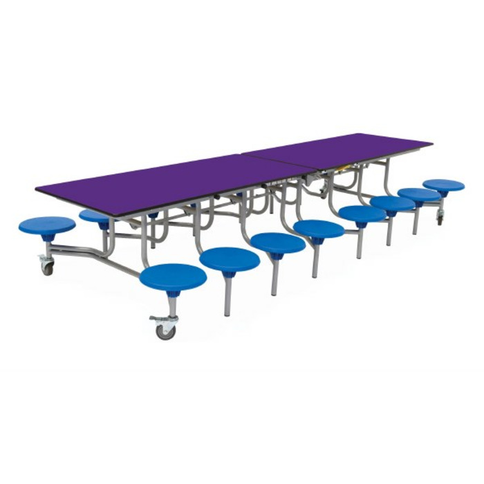 16 Seat Rectangular Mobile Folding Table