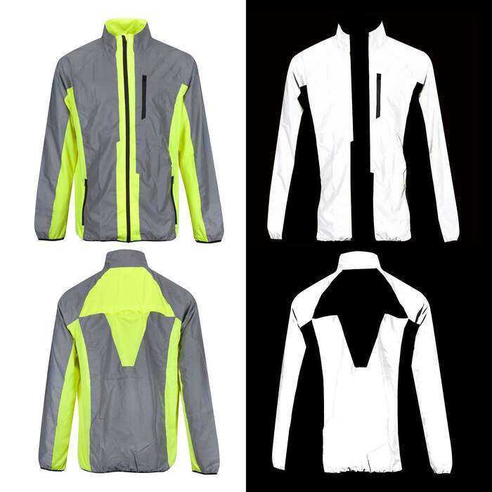 BTR High Visibility Reflective Cycling & Running Jacket. High Vis