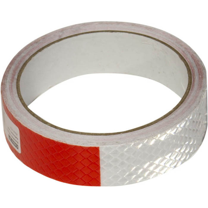Self Adhesive Reflective Tape 5m - Red/White