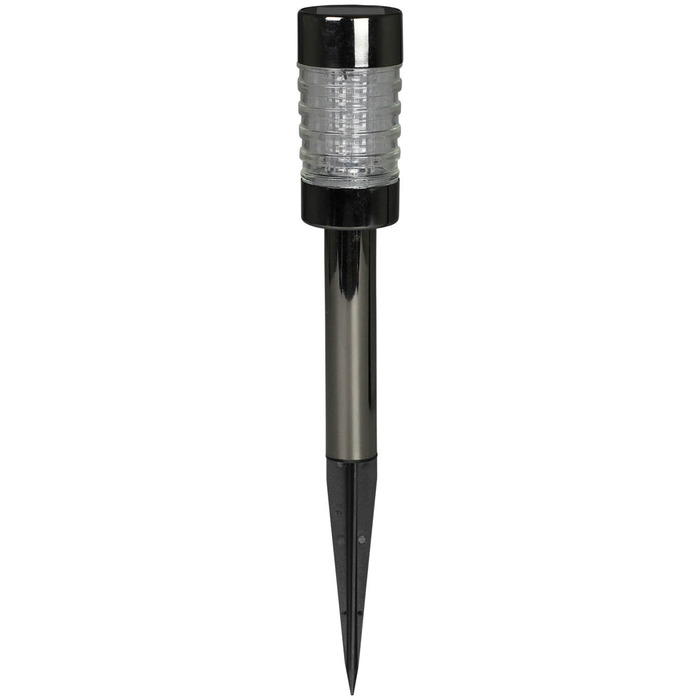 Garden Light - LED Solar Powered Lamp - Stainless Steel - Spike Fitting